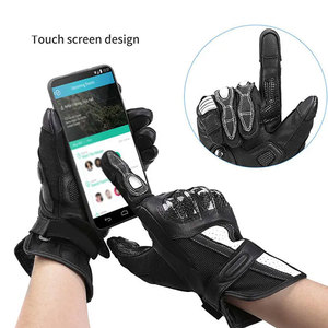 Gants de moto ECONEX SPORTS en cuir, antidérapants, sur mesure, protection complète des doigts, écologiques, thermiques, longueur poignet. - Product Image 3