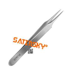 Forceps de bijoutier Fig. 3 instruments de microchirurgie délicats de 12 cm, en acier inoxydable, manuels, marque Satinsky, haute qualité, certifiés CE - Product Image 4