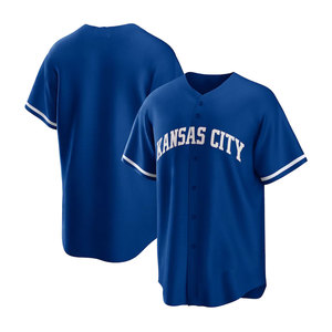 <b>Top</b> Quality Baseball Jersey Sportswear Customized Logo Best Quality Comfortable Quick Dry V-Neck Button-Up Baseball Jersey - Product Image 4