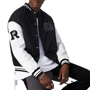 <b>Men</b> Letter Graphic Button Front <b>Jacket</b> Best Selling Customize Logo Print Breathable <b>Men</b> Baseball <b>Jacket</b> BY FM LOGAN SPORTS - Product Image 1