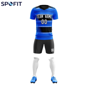 ชุดยูนิฟอร์มฟุตบอลผู้ชายขายส่ง ชุดเสื้อฟุตบอลแบบซับลิเมชั่นสั่งทำพิเศษ พร้อมเสื้อและกางเกงขาสั้นสำหรับฝึกซ้อมและแข่งขัน - Product Image 2