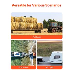 Attacco a goccia regolabile da 8 pollici con attacco a tre palline da 1 7/8 \ "2 \" 2-5/16 \ "Max 15000 Lbs per il traino di RVs ATVs Trucks - Product Image 6