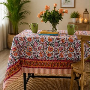 New Arrival Custom Embroidered Cotton <b>Tablecloths</b> Wholesale for <b>Wedding</b> Reception and Party Use - Product Image 6