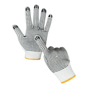 Premium PVC Dotted <b>Gloves</b> Feature Secure Grip Comfortable Fit And Durable Construction For Daily Industrial Work Tasks - Product Image 1