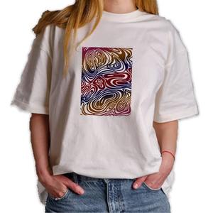 Camiseta única de color marrón para mujer, camiseta de fabricante personalizado hecha en Bangladesh, camiseta de manga corta de algodón para mujer, Camiseta de calidad Premium - Product Image 5