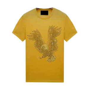 Camiseta de Algodón 100% Transpirable con Pedrería, Cómoda, Estilo Urbano, Alta Calidad, Personalizable, Hecha en Fábrica, Gran Venta - Product Image 1