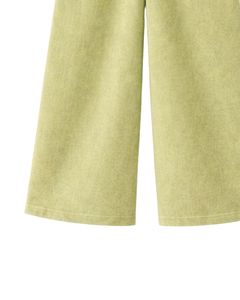 Pantalones Deportivos Cargo de Pierna Ancha Color Verde Oliva Claro para Mujer, Pantalones de Forro Polar con Cintura Elástica, Bolsillos con Cremallera, Ropa Casual de Calle, Pantalones de Invierno - Product Image 5