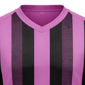 Camiseta de Fútbol a Rayas Rosa y Negra, Transpirable, que Absorbe la Humedad, para Entrenamiento Atlético, Uniforme de Equipo para Hombre y Mujer - Product Image 6