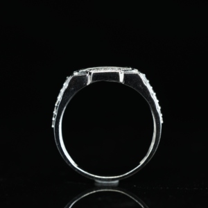 Luxury 925 Sterling Silver Hip Hop Exquisite Moissanite Diamond <b>Ring</b> Iced White D VVS1 Brilliant Cut <b>for</b> <b>Men</b> - Product Image 6