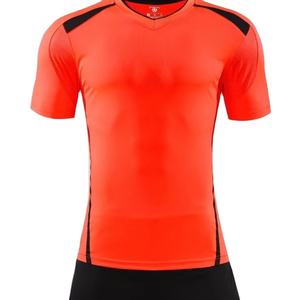 Conjunto de Uniforme de Fútbol Personalizable 100% Algodón de Secado Rápido Manga Corta - Product Image 1