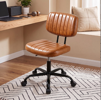 Table de toilette en cuir PU noir, chaise de bureau pour jeunes, salle d'étude pour étudiants, chambre familiale