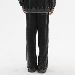 Pantalon de jogging ample vintage délavé à l'acide pour homme, style rétro hip-hop décontracté, coupe ample Y2K - Product Image 3