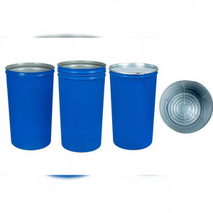 VIMAL 218L Food-Grade Iron Durable Conical <b>Drums</b> with Silk Screen Printing for Coconut Products - Product Image 2