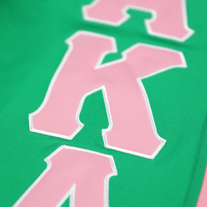 AKA Sequin Cardigan <b>Green</b> Pink Sorority Button Up Sweater Glitter Sleeve Fashion Jacket Women Stylish Coat Trendy Outfit - Product Image 4