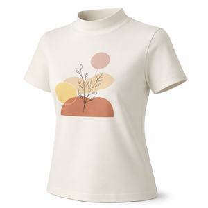 Camisetas de Manga Corta con Cuello Redondo Personalizadas al por Mayor para Mujer - Fabricante y Proveedor OEM - Product Image 3