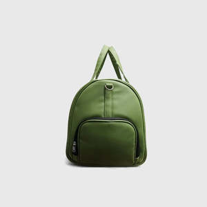 Bolsa de Viaje de Cuero Genuino Verde Elite de Alta Calidad con Amplia Capacidad de Almacenamiento, Fabricante OEM - Product Image 2