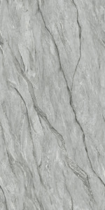 Baldosa de Suelo Anthani Gris con Aspecto de Mármol de 600x1200 mm, Superficie Brillante, Resistente al Agua, Decorativa para Sala de Estar y Baño - Product Image 2