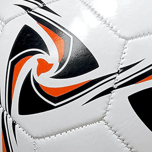 ลูกฟุตบอล PU สำหรับกีฬาทีม ออกแบบได้ตามต้องการ ปักด้วยเครื่องจักร น้ำหนักเบา พร้อมโลโก้ - Product Image 2