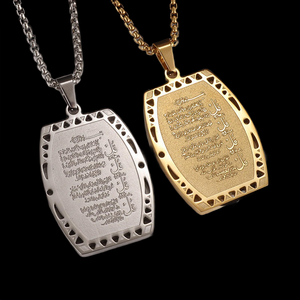 Colgante Jewelux Iced Out, Chapado en Oro de 22K, con Cristales de Imitación, Amuleto Religioso, Estilo Hip Hop Unisex, de la India - Product Image 1