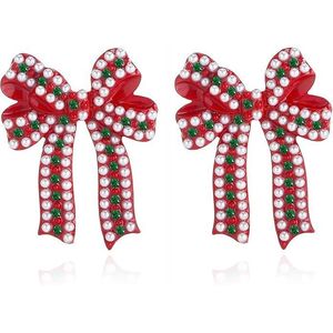 Orecchini Pendenti Natalizi alla Moda con Strass, a Forma di Albero di Natale, Fiocco, Lampadine, Bastoncino di Zucchero, Renna, Pupazzo di Neve, Pan di Zenzero e Perline - Product Image 1