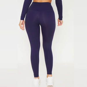 Women's Ultra Comfort Seamless Breathable Yoga Set Soft Sports Bra Mid Waist Workout <b>Tights</b> Spandex/Nylon 2-Piece Activewear Set - Product Image 2