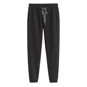 SIGH-Pantalones de deporte ajustados con cordón para hombre, ropa de calle de calidad con bordado de chenilla personalizado, 100% algodón - Product Image 1