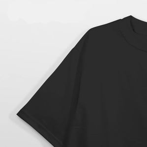 Camiseta de algodón tejida vintage con cuello en V, lavada, de ajuste holgado, para hombre, estilo casual de verano, manga corta, hip-hop, estilo urbano, oversize. - Product Image 6