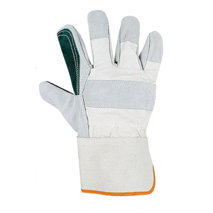 Custom Rigger <b>Gloves</b> Anti-slip Breathable Nitrile Split Cow Leather Cotton Liner Safety Gear Rigger <b>Glove</b> For General Purpose - Product Image 5