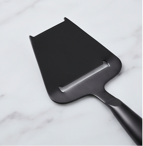 Juego de 2 cuchillos para queso de acero inoxidable negro, espátula y servidor, aptos para lavavajillas, utensilios para queso para uso en la cocina - Product Image 2