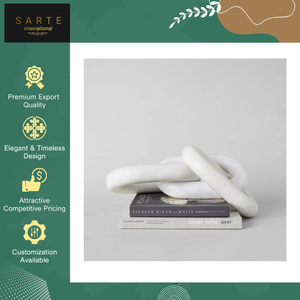 Decoración de Lujo para el Hogar de la Mejor Calidad, Pieza Decorativa Hecha a Mano con Mármol Moderno, Impermeable y Ecológico, Cadena Decorativa para Vida de Descanso - Product Image 4