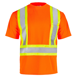 Camiseta de Trabajo de Alta Visibilidad para Construcción, Manga Corta, Invierno, Reflectante, con Cinta Reflectante, Ropa de Seguridad - Product Image 3