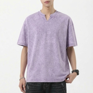 Premium Vintage Style Cotton T-<b>Shirt</b> <b>Men</b> Oversized Relaxed Fit Soft Washed Fabric Blank Eco-Friendly <b>Retro</b> Streetwear Casual - Product Image 1