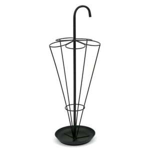 Porte-parapluie autoportant en métal noir de qualité supérieure, structure robuste, capacité unilatérale, pour la décoration intérieure - Product Image 1