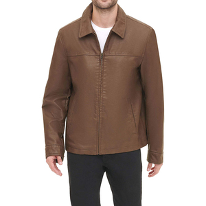 New Men's Casual <b>Sheep</b> <b>Skin</b> Leather <b>Jacket</b> Vintage Slim Fit Quilted Winter Breathable Windproof Custom Colors Men's <b>Jackets</b> - Product Image 6