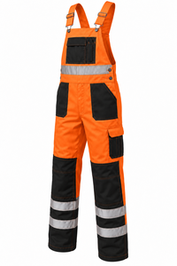 Pantalones de Trabajo de Alta Visibilidad con Color Personalizado, Cinta Reflectante, Sarga de Algodón, Ropa de Trabajo de Fábrica, Bolsillos para Herramientas en el Pecho, Rodillas Reforzadas, Seguridad para Hombres - Product Image 2