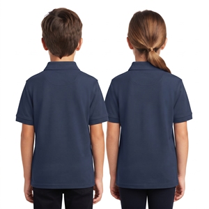 Camiseta Polo Personalizada para Niños, Unisex, Informal, de Manga Corta, Cuello Redondo, Lisa, Ropa Infantil al por Mayor - Product Image 6