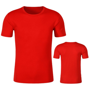 T-shirts pour hommes personnalisés en gros, anti-plis, séchage rapide, impression sérigraphique, vêtements de course vierges, 100 % coton, formels - Product Image 2
