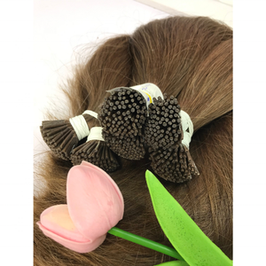 Meilleure vente 100% cheveux vierges I-TIP naturel droit grand Stock toutes les couleurs haute qualité suisse dentelle toupet Base longue perruque longueur - Product Image 2