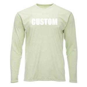 Chemises de pêche en jersey à col rond, design camouflage, protection solaire UPF50+, 100% polyester et élasthanne, sublimation - Product Image 5