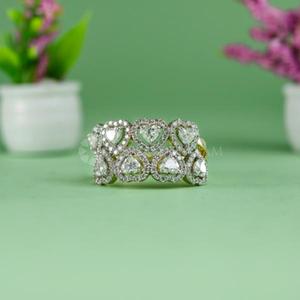 IGI Certified & VVS Clarity Round & Heart Shaped <b>Diamond</b> <b>Ring</b> in 18K Yellow Gold Fine <b>Diamond</b> Jewelry Classic Style for Womens - Product Image 1