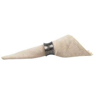 Anneau de serviette en métal fait main avec finition décorative peinte pour hôtel, restaurant ou table à manger à domicile – Support de serviette design - Product Image 3