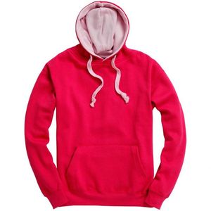 Vente en gros de sweats à capuche épais en molleton bicolore, unis et vierges, avec cordon de serrage contrastant, style streetwear personnalisable, pour revendeurs - Product Image 2