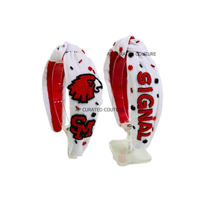 Diademas Deportivas Personalizadas con Cuentas para el Día del Partido, Accesorios para el Cabello Inspirados en los Fans, Diseños Modernos, Venta al Por Mayor - Product Image 1