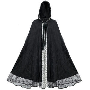 Capa Unisex Medieval Renacentista Retro con Capucha, Abrigo de Caballero o Grim Reaper, Chaquetas y Abrigos para Halloween, Disfraces de Cosplay para Adultos de Películas y TV - Product Image 4