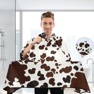 Hysaf Apparels Co Cape de Coiffure Professionnelle à Motif Vache 64x56 avec Fermeture à Clip Métallique Réglable pour Salon - Product Image 3