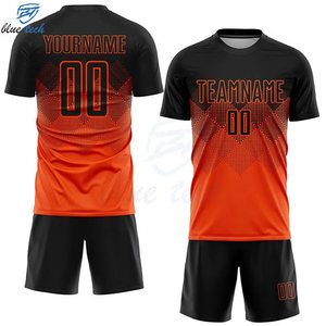 Mens Custom Soccer Kit Sublimated Football Jersey Set Team Name Player Number Factory Direct Short Breathable Quick Dry - Product Image 2