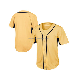 Uniforme deportivo de softball de alta calidad, uniforme blanco personalizado de béisbol con botones, 100 poliéster, venta al por mayor - Product Image 1