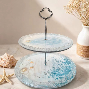 Premium Epoxy Resin <b>Cake</b> Stand for <b>Wedding</b> Birthday Party Dessert Table - Product Image 1