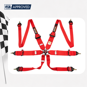 Performance Racing <b>Belt</b> SPORT FIA Approved 6 Point <b>Harness</b> with Aluminum Adjusters for Racing Car Custom Color Custom Logo - Product Image 3
