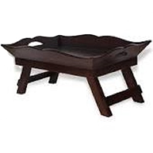 Plateau de service en bambou en bois pliable de haute qualité Table plateau de lit de petit déjeuner en gros avec pieds pliants pour manger - Product Image 6